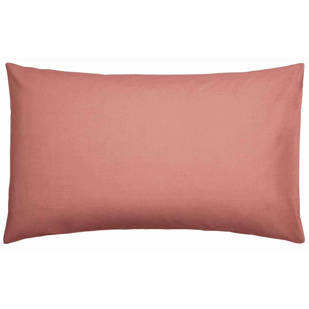 Plain Housewife Pillowcase By Bedeck of Belfast in Marsala Brown